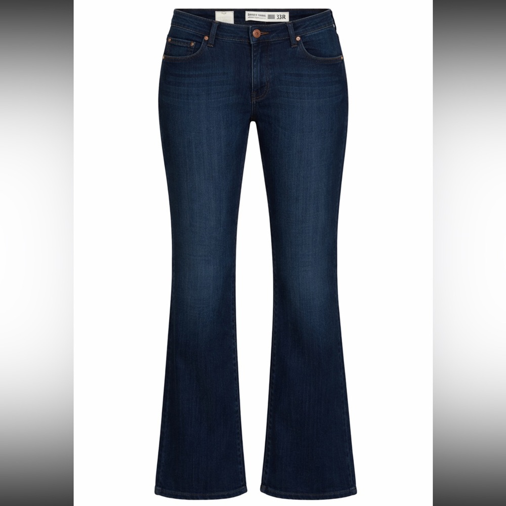 Barbell Apparel Womens Bootcut Athletic Fit Denim Jeans Dark Wash Size 33 R NWT